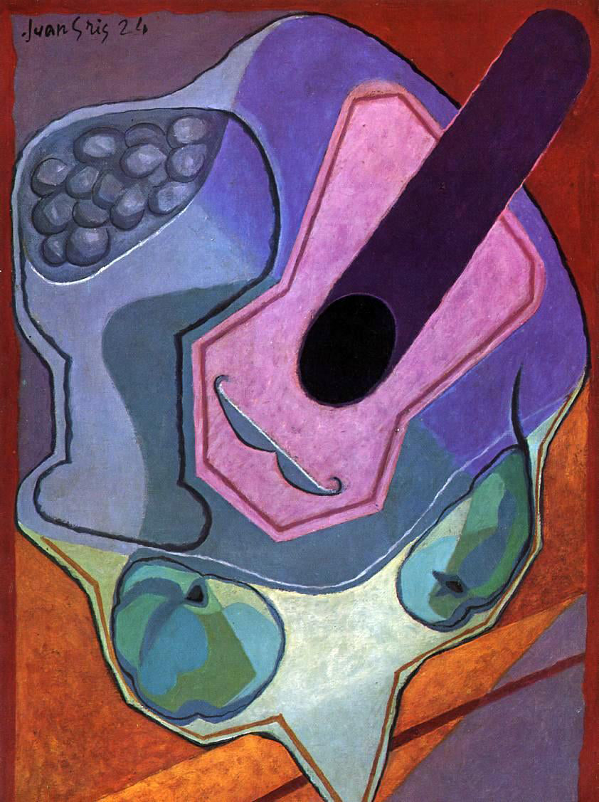 Juan Gris Violin with Fruit - Hand Painted Oil Painting