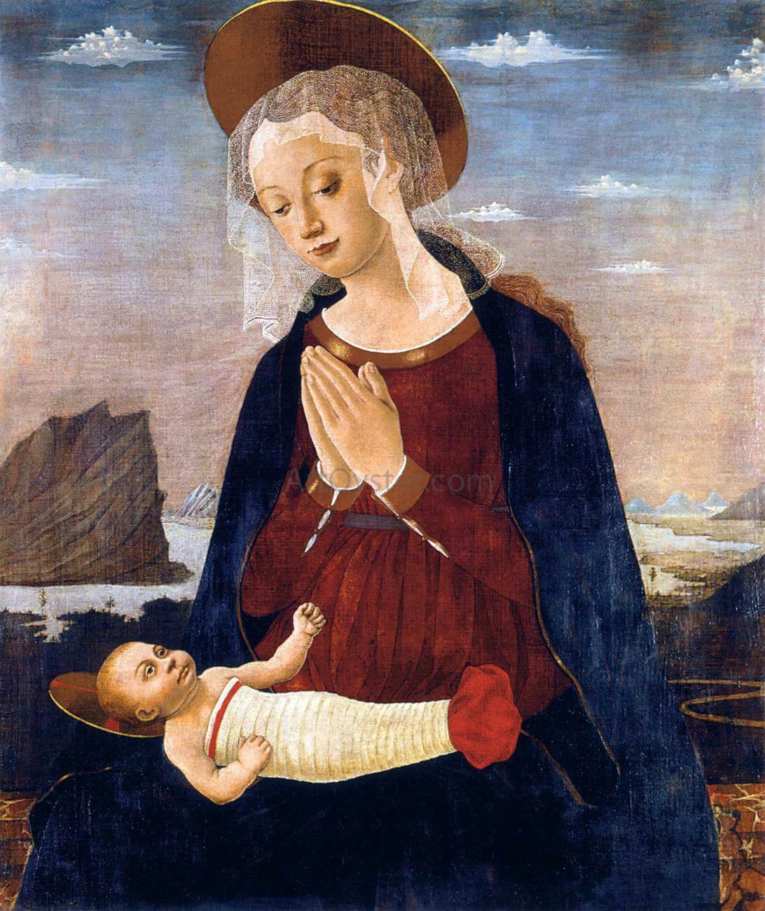  Alessio Baldovinetti Virgin and Child - Hand Painted Oil Painting