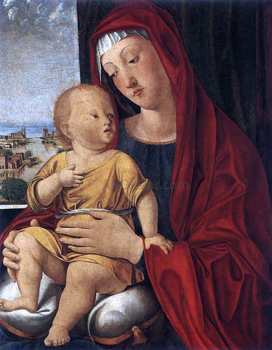 Alvise Vivarini Virgin and Child - Hand Painted Oil Painting