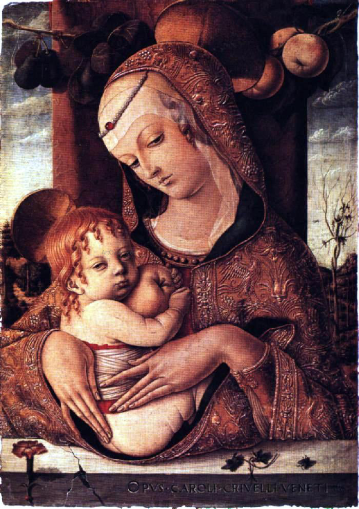  Carlo Crivelli Virgin and Child - Hand Painted Oil Painting