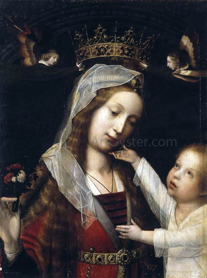 Jan Provost Virgin and Child - Hand Painted Oil Painting