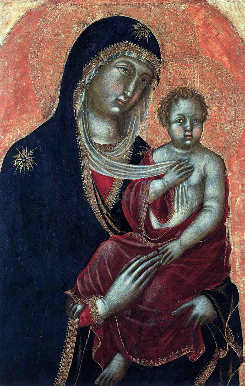 Niccolo Di Segna Virgin and Child - Hand Painted Oil Painting