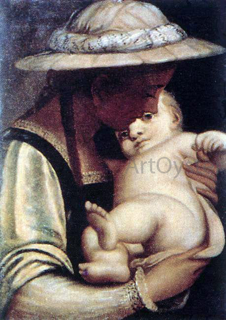 Luca Cambiaso Virgin and Child - Hand Painted Oil Painting