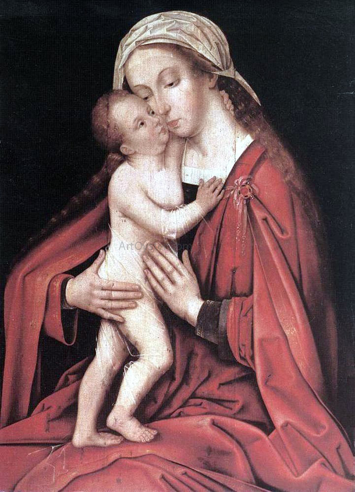 The Elder Hans Holbein Virgin and Child - Hand Painted Oil Painting