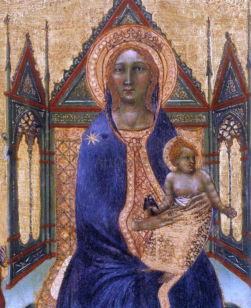 Angelo Puccinelli Virgin and Child with Angels and Saints (detail) - Hand Painted Oil Painting