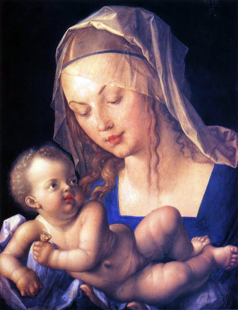 Albrecht Durer Virgin and Child with Half a Pear - Hand Painted Oil Painting