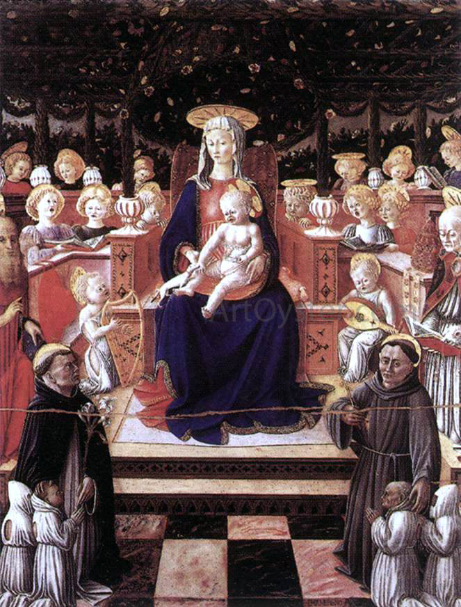  Giovanni Boccati Virgin and Child with Saints - Hand Painted Oil Painting