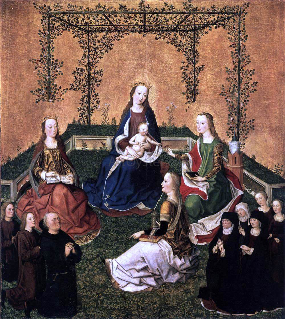 Master the Virgin Virgin and Child with Three Saints - Hand Painted Oil Painting