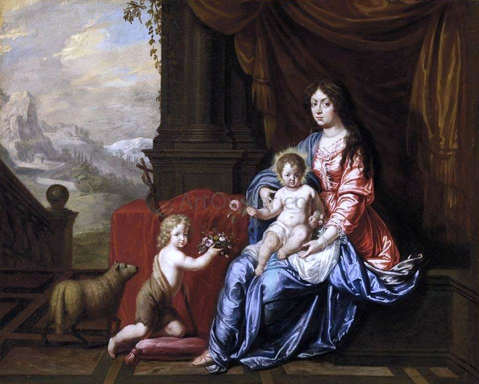 Victor Honore Janssens Virgin with Child and the Infant St John the Baptist - Hand Painted Oil Painting