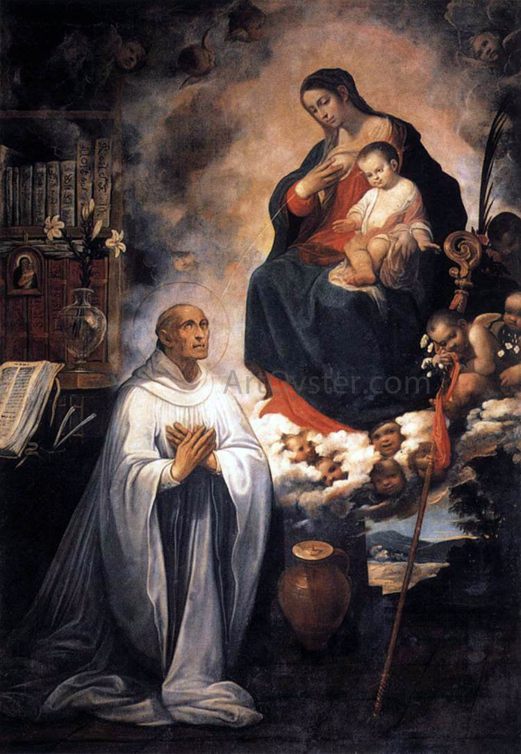 Juan De las Roelas Vision of St Bernard - Hand Painted Oil Painting