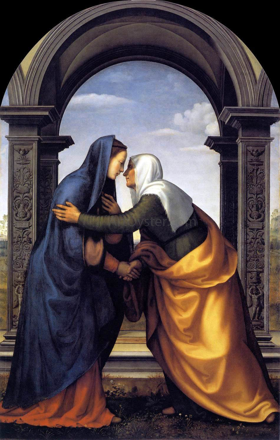 Mariotto Albertinelli Visitation - Hand Painted Oil Painting