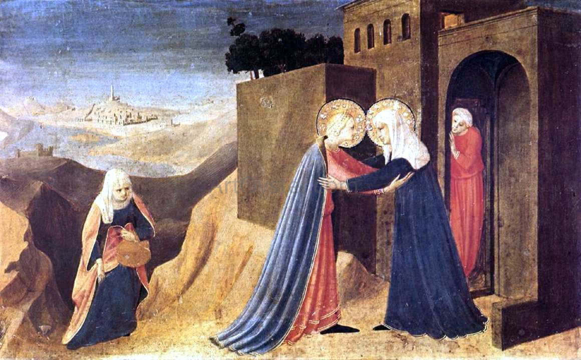  Fra Angelico Visitation (The Cortona Altarpiece) - Hand Painted Oil Painting