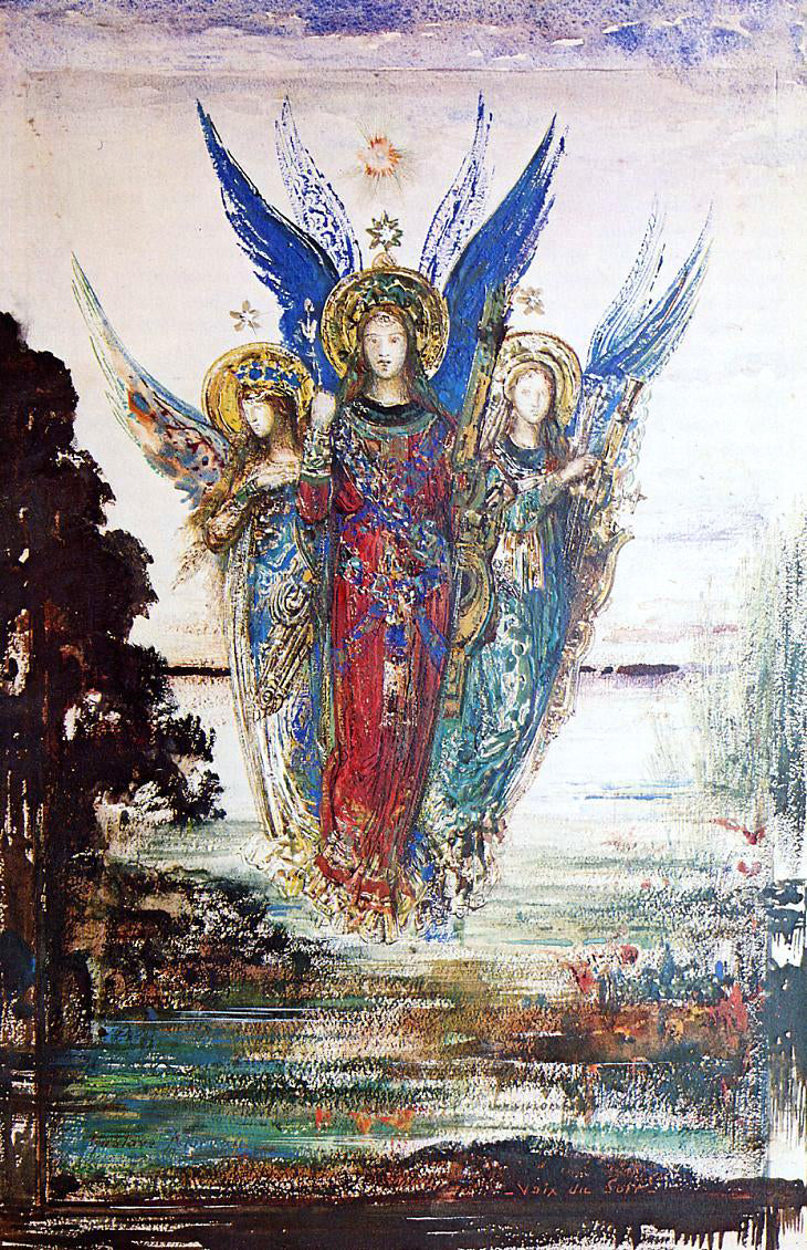 Gustave Moreau Voices of Evening - Hand Painted Oil Painting