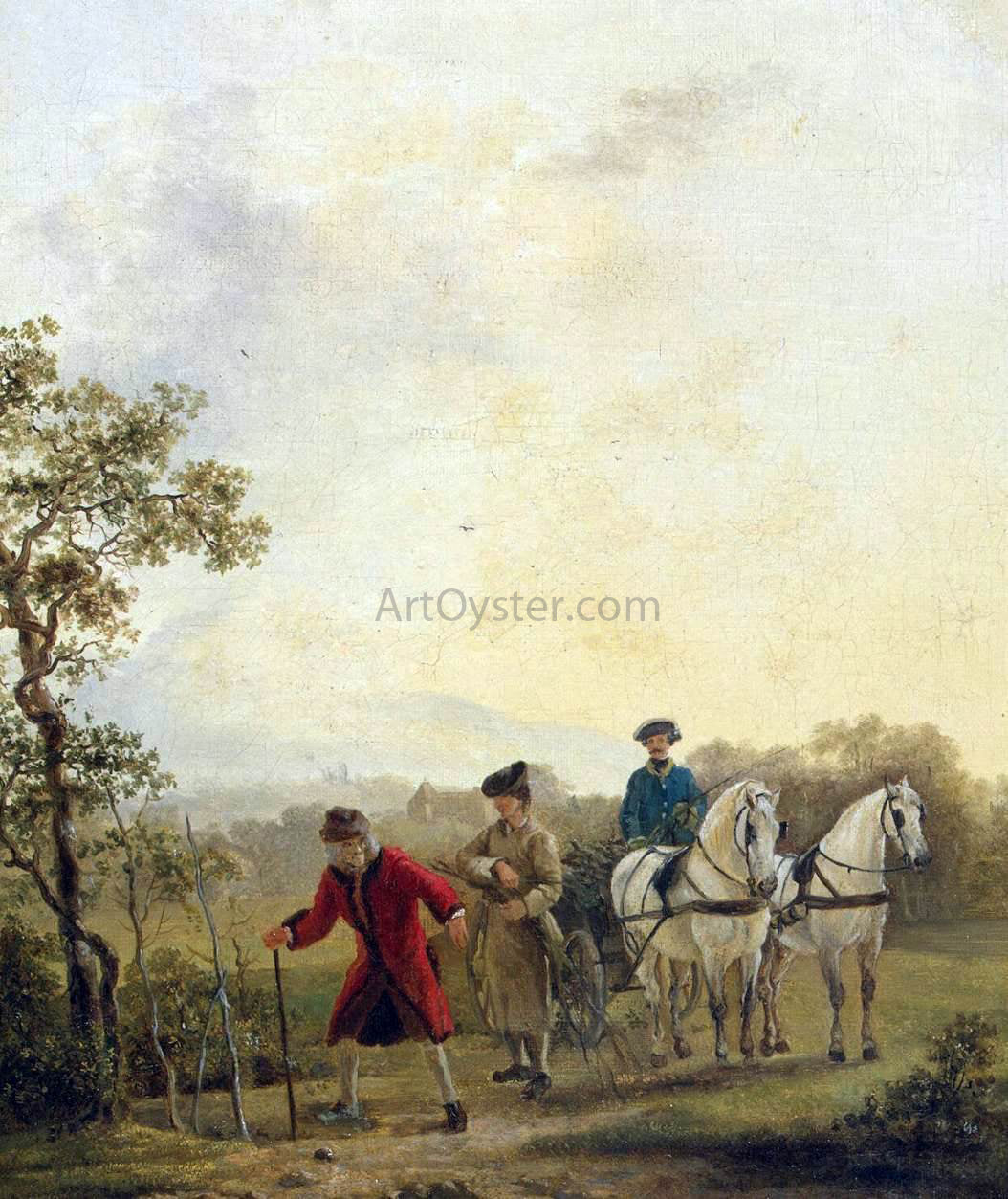  Jean Huber Voltaire Planting Trees - Hand Painted Oil Painting