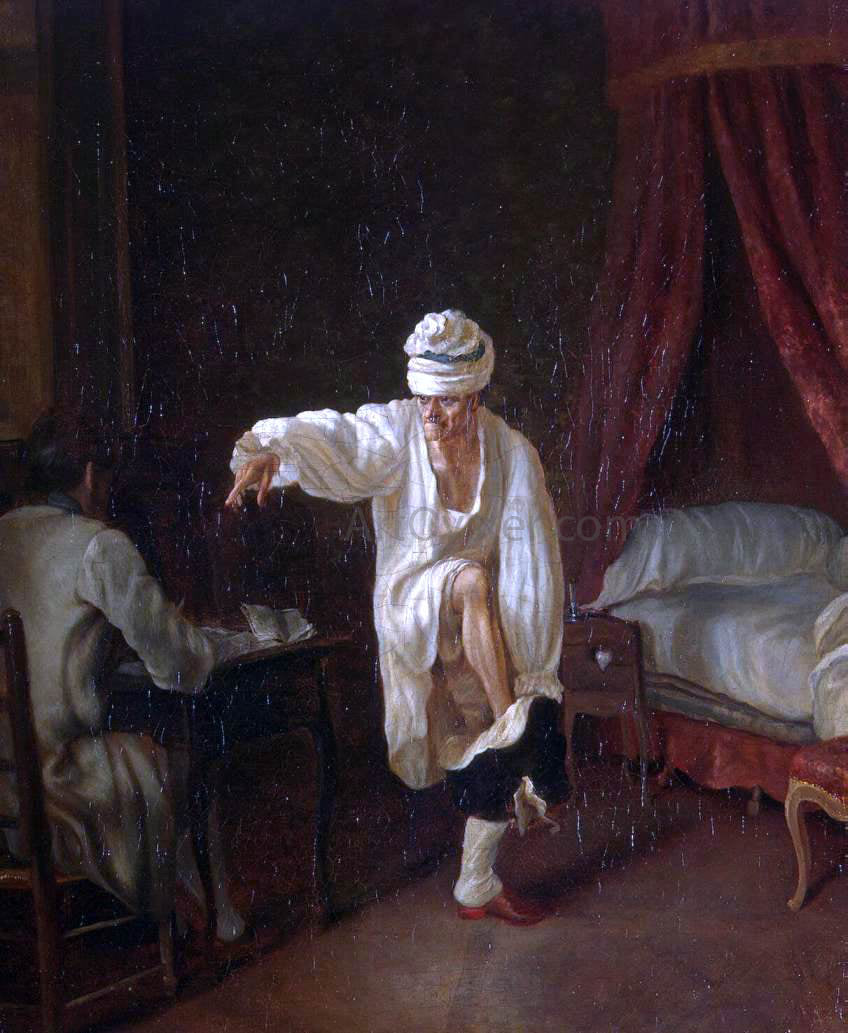  Jean Huber Voltaire's Morning - Hand Painted Oil Painting