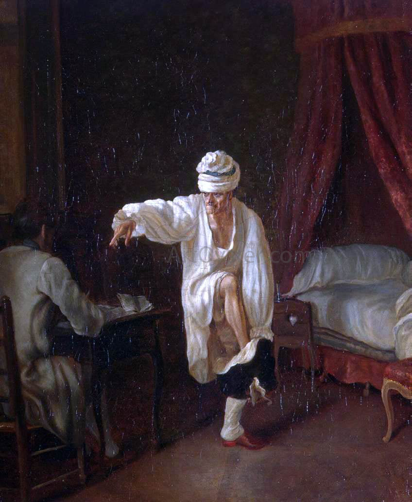 Jean Huber Voltaire's Morning - Hand Painted Oil Painting