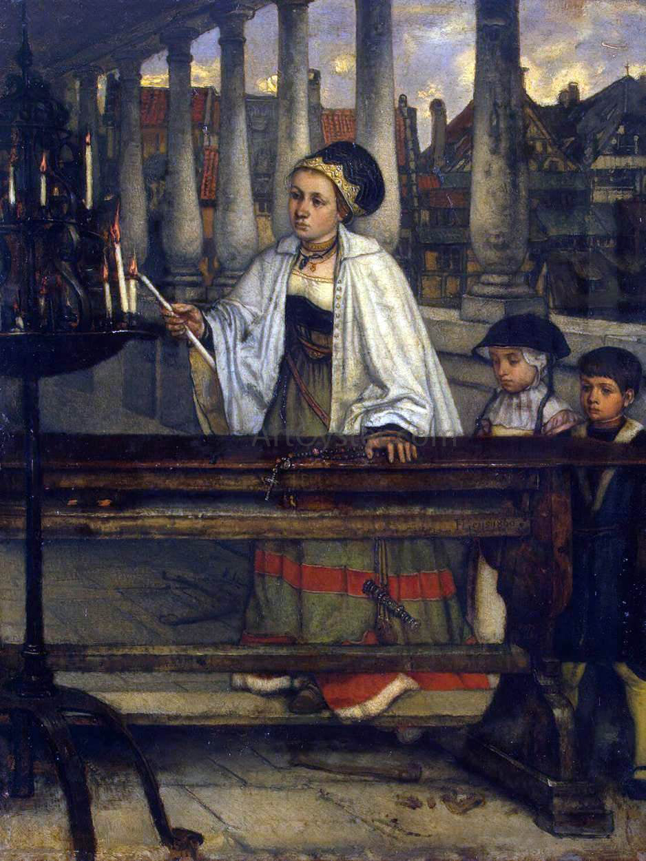 Baron Jan August Hendrik Leys Vow - Hand Painted Oil Painting