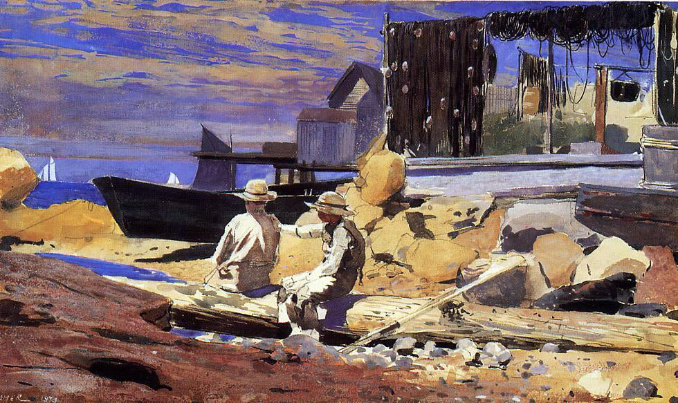 Winslow Homer Waiting for the Boats - Hand Painted Oil Painting