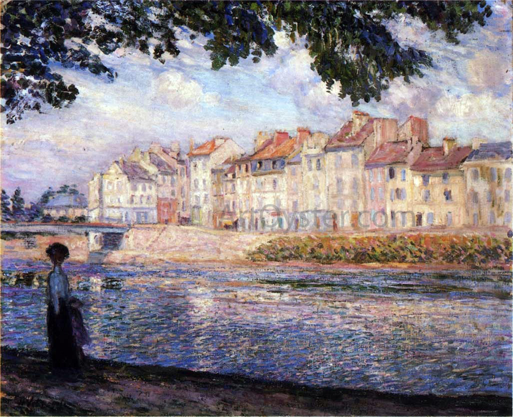 Henri Lebasque Walk by the River - Hand Painted Oil Painting