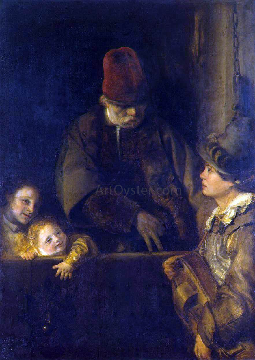 Aert De Gelder Wandering Musician - Hand Painted Oil Painting