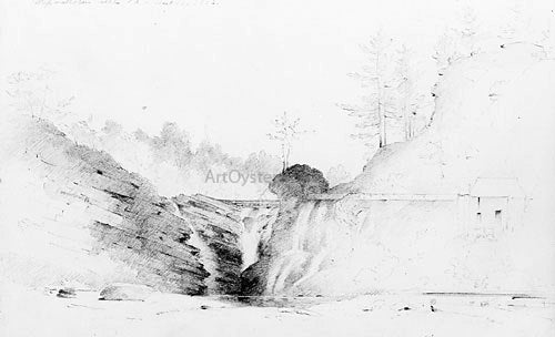 Thomas Addison Richards Wapwallopen Creek, Pennsylvania - Hand Painted Oil Painting