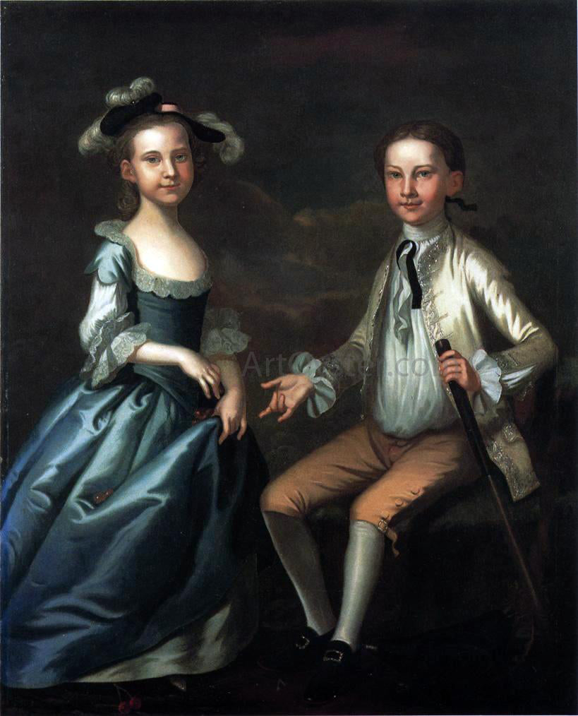 John Wollaston Warner Lewis II and Rebecca Lewis - Hand Painted Oil Painting