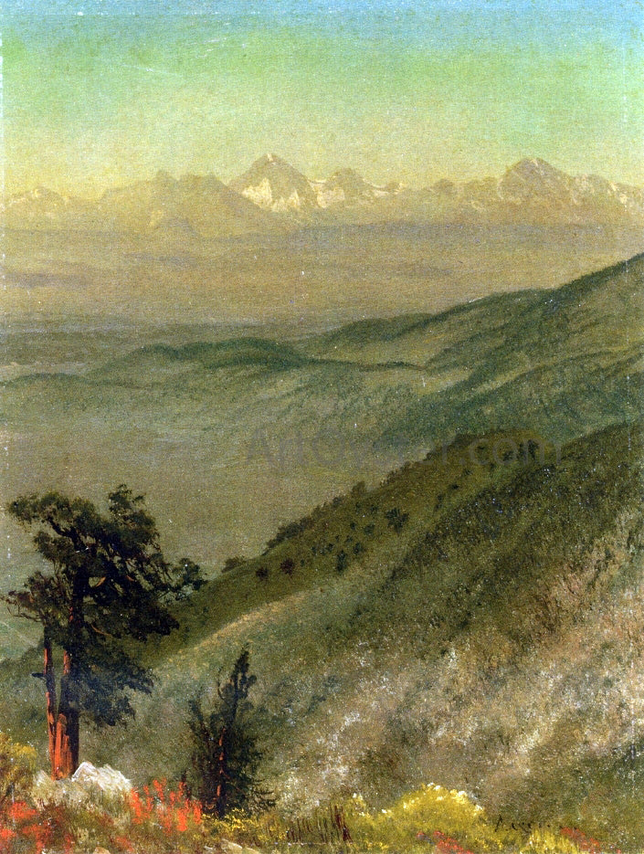 Albert Bierstadt Wasatch Mountains - Hand Painted Oil Painting