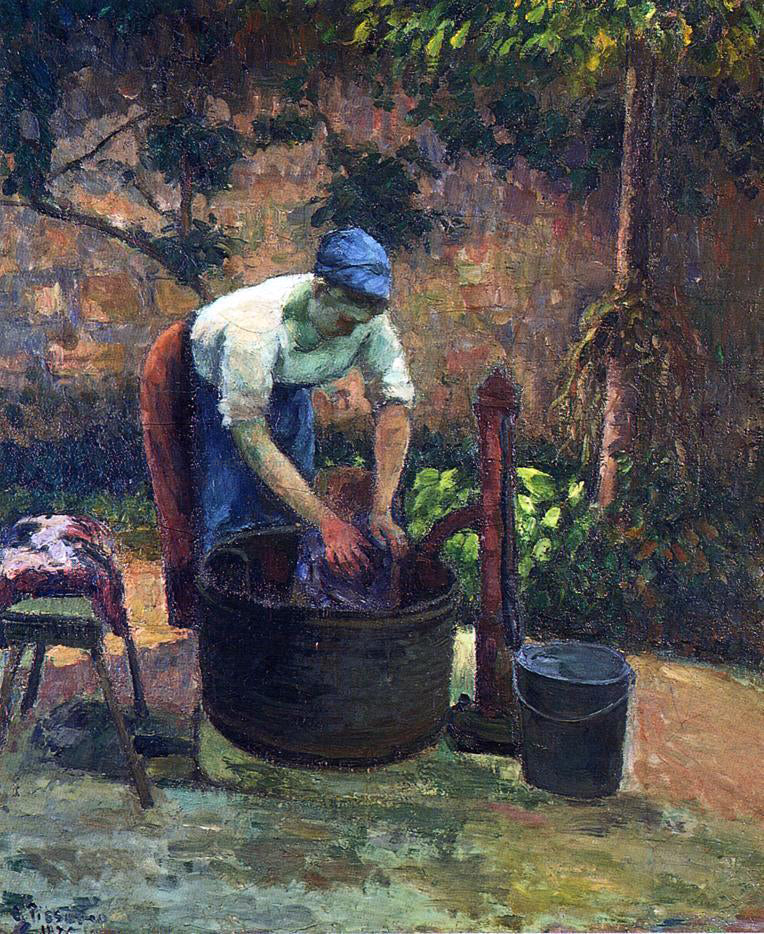 Camille Pissarro Washerwoman - Hand Painted Oil Painting