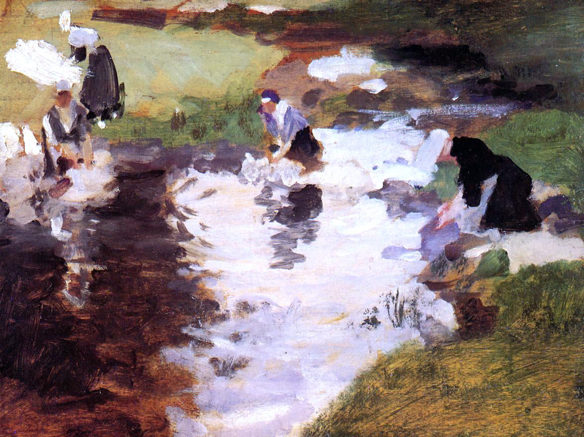 John Singer Sargent Washerwomen - Hand Painted Oil Painting