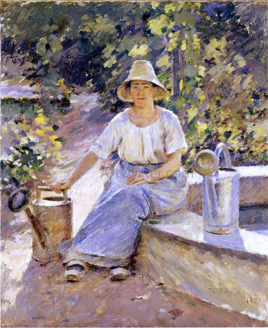 Theodore Robinson Watering Pots - Hand Painted Oil Painting