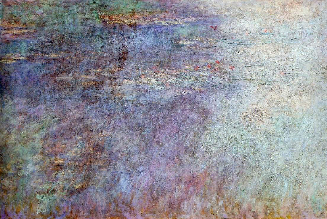 Claude Oscar Monet Water-Lillies Pond (left half) - Hand Painted Oil Painting