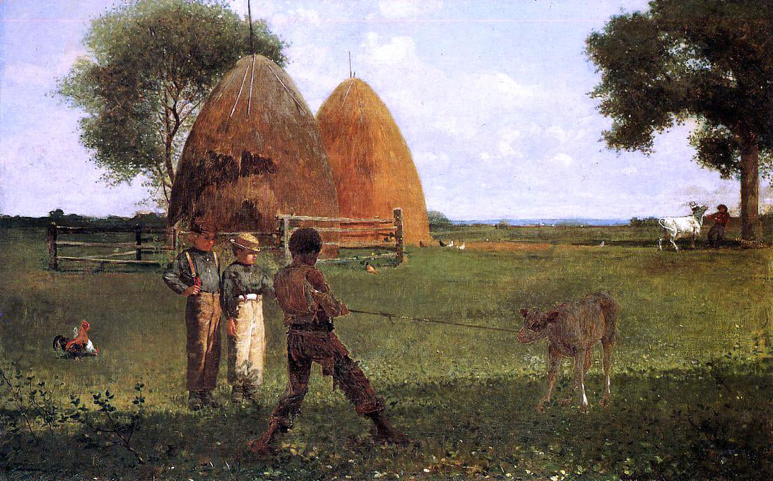 Winslow Homer Weaning the Calf - Hand Painted Oil Painting
