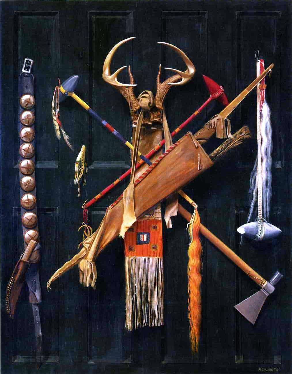 Alexander Pope Weapons of War - Hand Painted Oil Painting