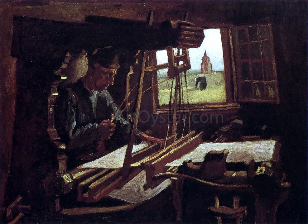 Vincent Van Gogh Weaver near an Open Window - Hand Painted Oil Painting