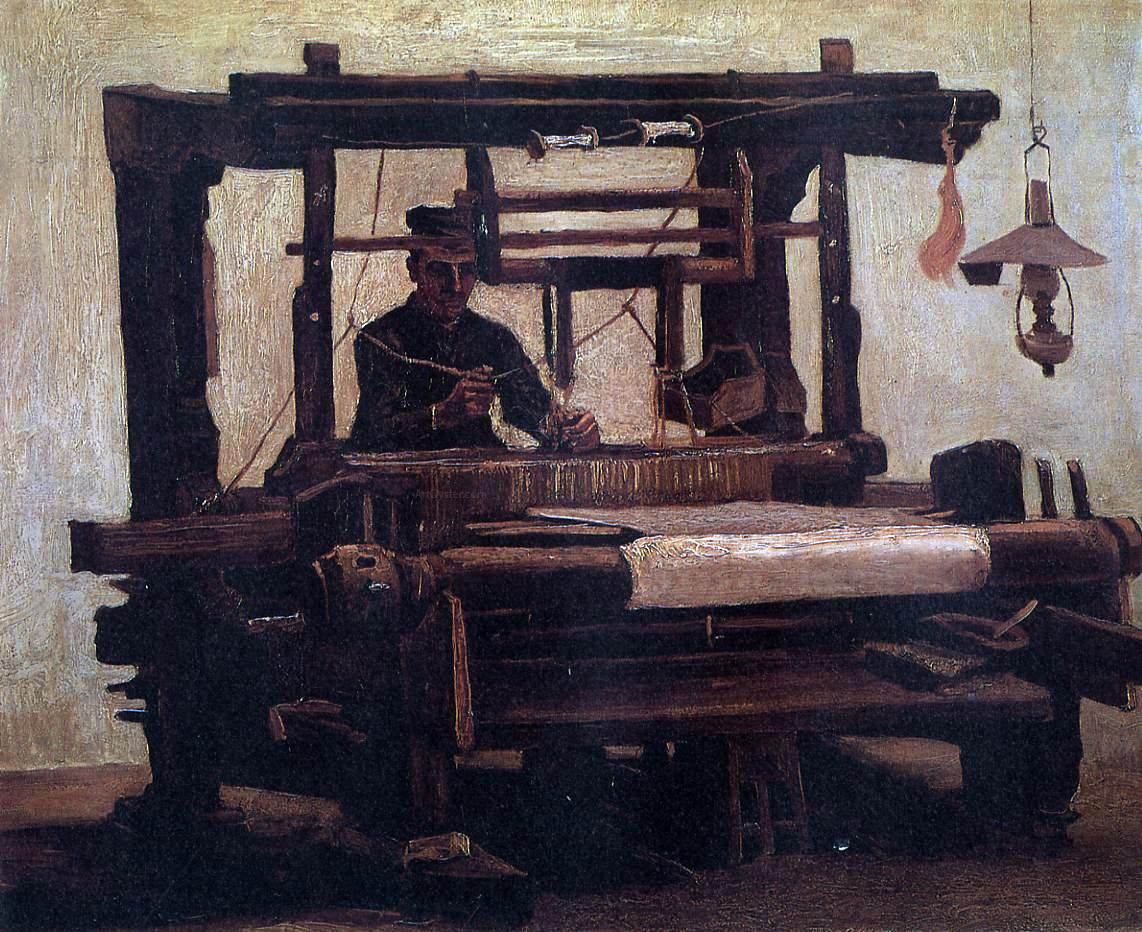 Vincent Van Gogh Weaver, seen from the Front - Hand Painted Oil Painting