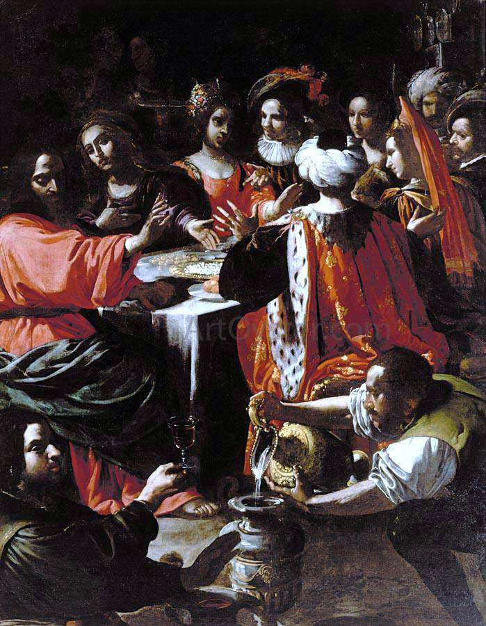 Rutilio Manetti Wedding Feast at Cana - Hand Painted Oil Painting
