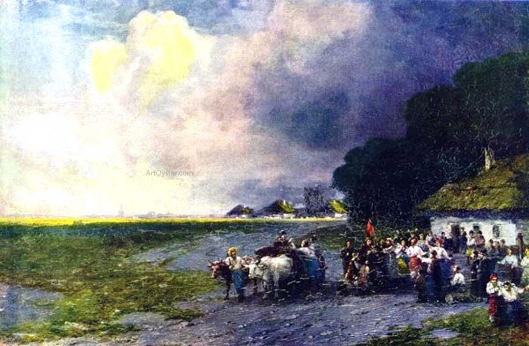 Ivan Constantinovich Aivazovsky Wedding in the Ukraine - Hand Painted Oil Painting