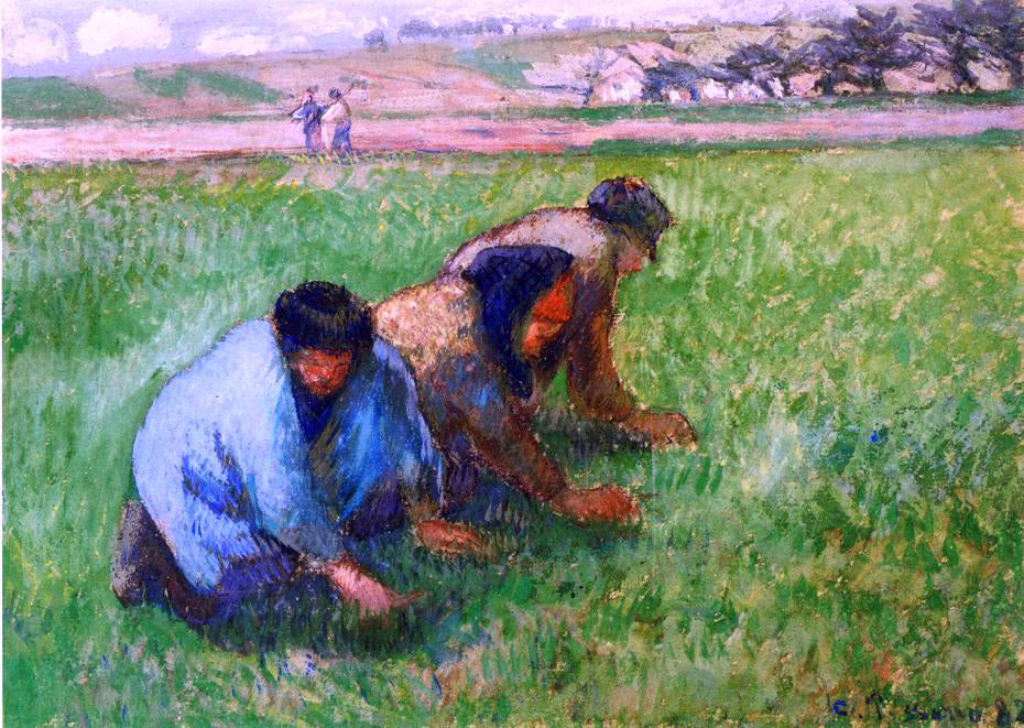 Camille Pissarro Weeders - Hand Painted Oil Painting