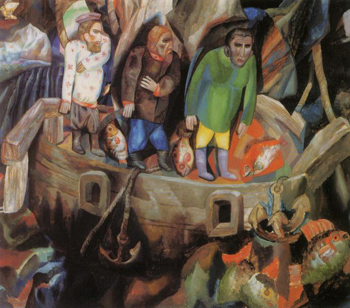 Pavel Filonov West and East - Hand Painted Oil Painting