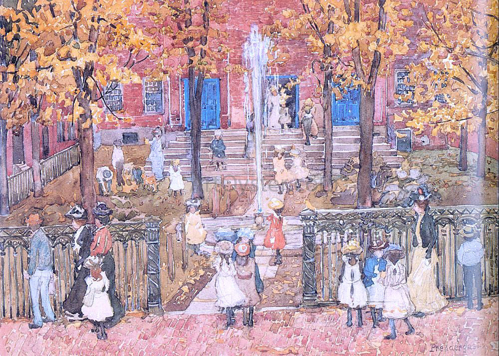 Maurice Prendergast West Church, Boston - Hand Painted Oil Painting