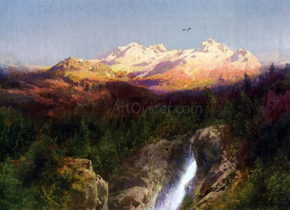 Herman Herzog Western Landscape - Hand Painted Oil Painting