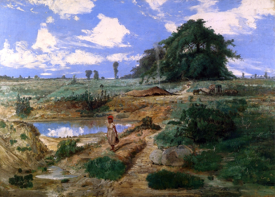 James Farrington Gookins Western Landscape - Hand Painted Oil Painting