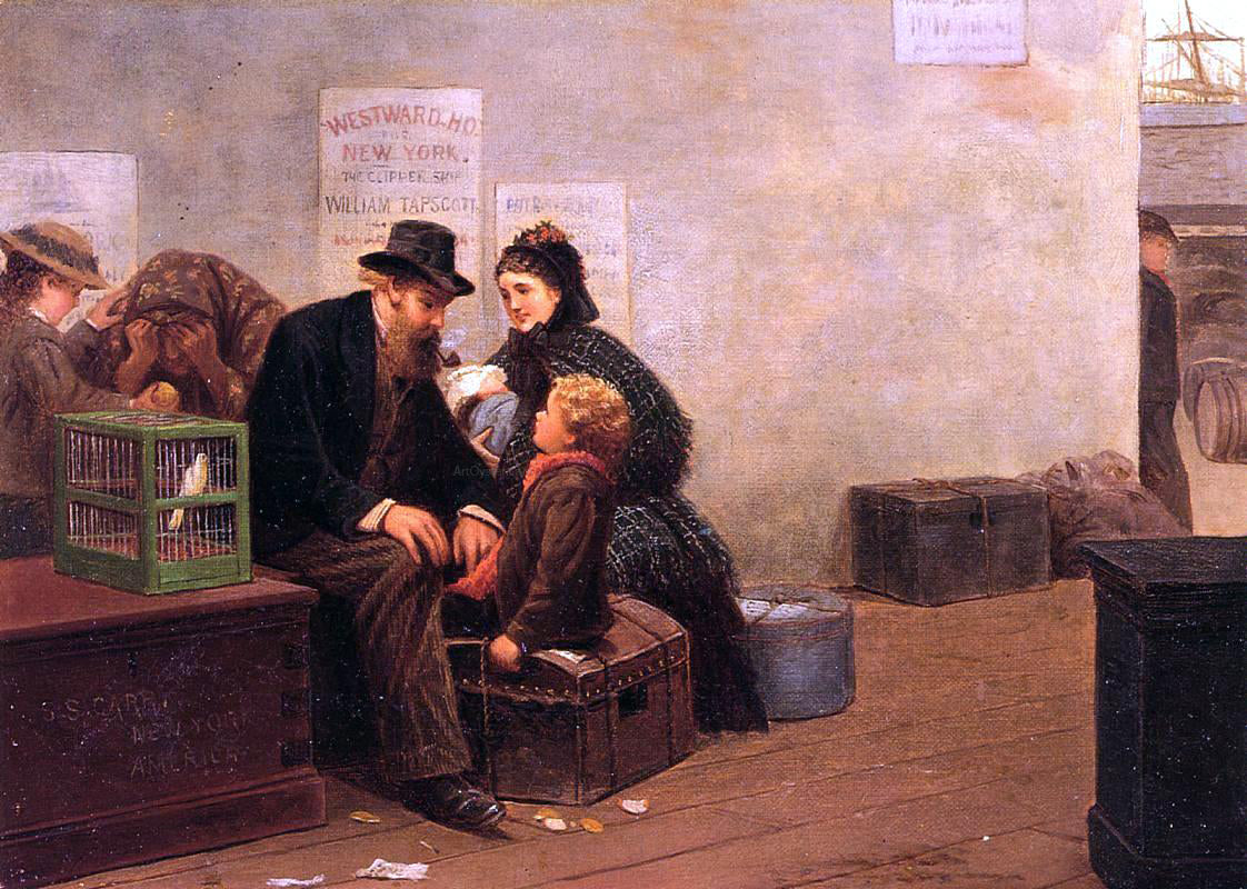 Samuel S Carr Westward Ho for New York - Hand Painted Oil Painting