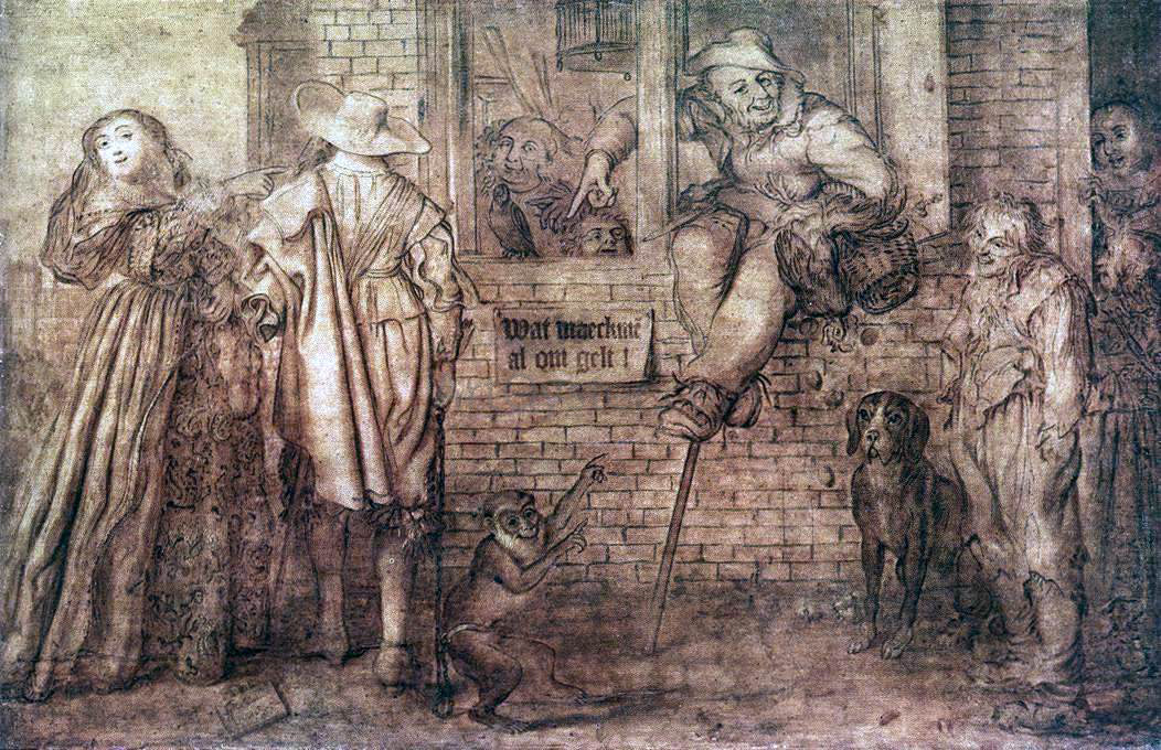Adriaen Pietersz Van de Venne What Won't People Do for Money! - Hand Painted Oil Painting
