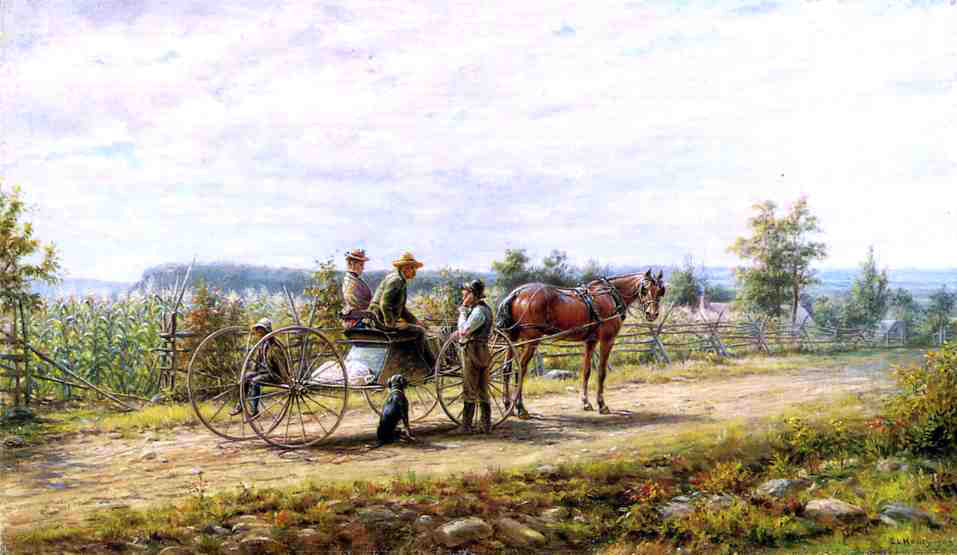 Edward Lamson Henry What's That You Say - Hand Painted Oil Painting