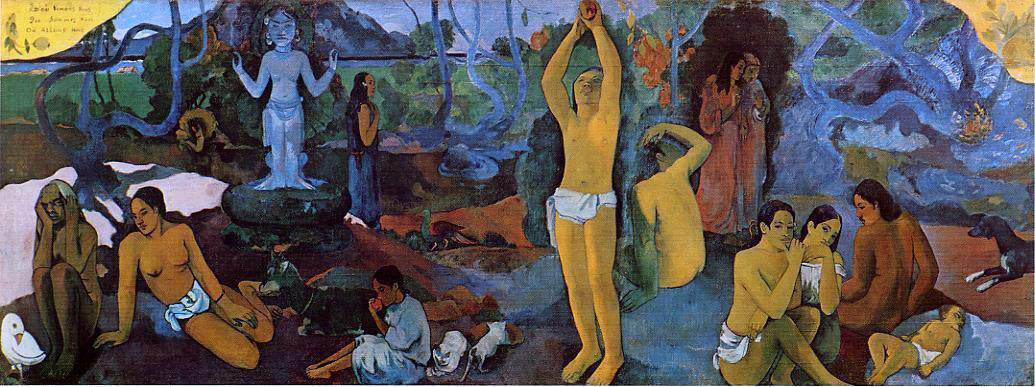 Paul Gauguin Where do We Come From? What are We Doing? Where are We Going? - Hand Painted Oil Painting