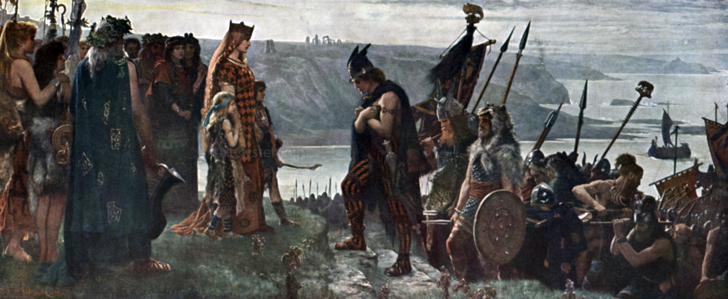 Herbert Gustave Schmalz Where is My Lord the King - Hand Painted Oil Painting
