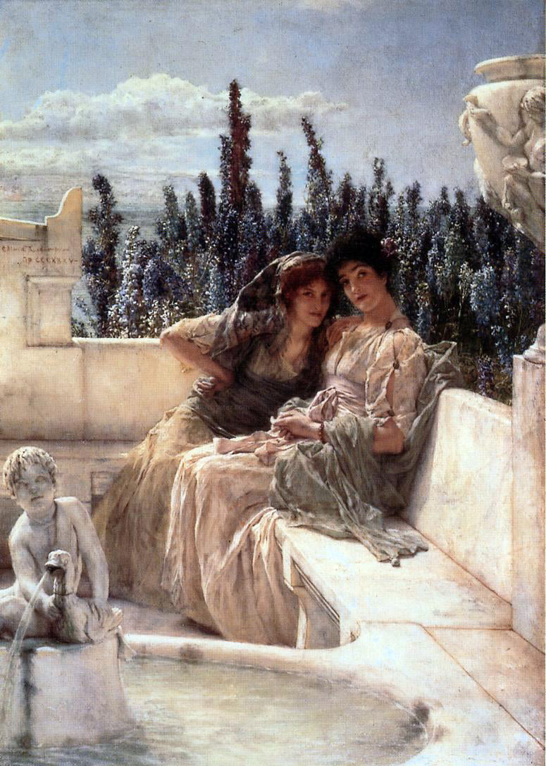  Sir Lawrence Alma-Tadema Whispering Noon - Hand Painted Oil Painting