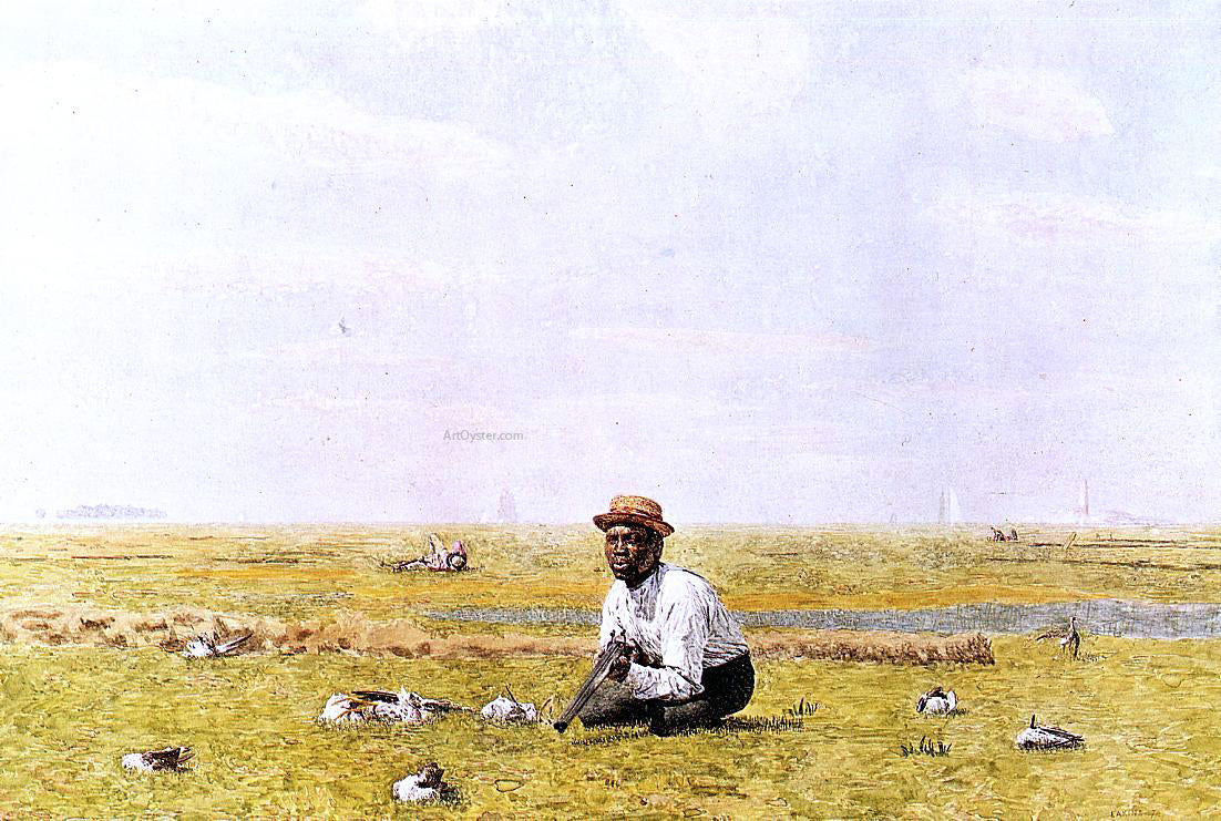 Thomas Eakins Whistling for Plover - Hand Painted Oil Painting