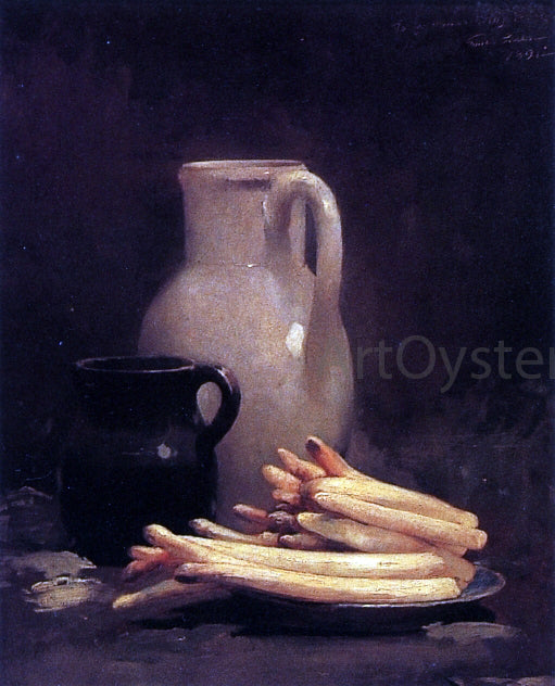 Emil Carlsen White Asparagus - Hand Painted Oil Painting